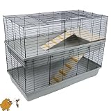 Kaninchenk�fig Doppel Stock 120