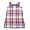 Mulberribush - Girls Sleeveless Plaid Dress, Red, Multi (Size 6X)