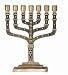 The Messiah Menorah Gift #M516A - Solid and heavy Menorah Gift - 25cm or 10 inches high.