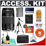 Accessory Kit for Canon Rebel XT XTi Digital SLR Camera with Canon EF 75-300mm f/4-5.6 III Lens + Transcend 2GB CF Memory Card + Spare NB-2LH Battery for Canon + High Speed USB 2.0 CompactFlash (CF) Card Reader + Deluxe Photo/Video 57 Tripod + Deluxe SLR System Camera Bag/Case