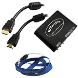 GTMax Two Input HDMI to RGB Component YPbPr / VGA 2x1 Switch Converter Support 5.1CH Surround Sound + 6FT 1.4v HDMI Cable (Package Include a Neck Strap Lanyard)