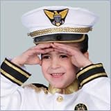 Navy Admiral Hat - Kids, one size fits all - Case of 12