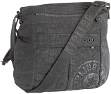 Kipling Ortie, Sac port&eacute; &eacute;paule mixte adulte - Noir platine, Polyamide