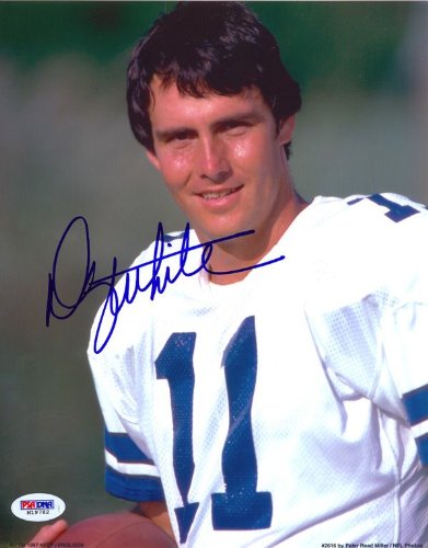 Danny White Autographed Dallas Cowboys 8x10 Photo PSA