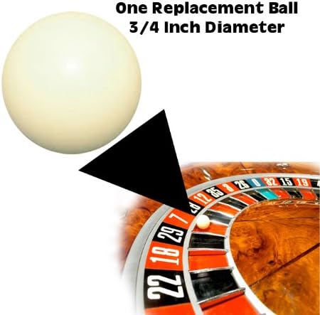 3/4-Inch Ball for Roulette Wheel (White)