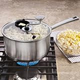 CHEFS Stainless-Steel Stovetop Popcorn Kettle