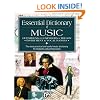 Essential Dictionary of Music: Pocket Size Book (Essential Dictionary Series)