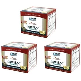 ThreeLac 3Lac ~3 BOXES~ (60 packets per Box) Yeast Candida Probiotic Defense by Global... by 