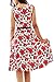 YMING Women Sleeveless 1950s Vintage Party Picnic Cocktail Swing Dress