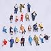 24pcs Painted Model Train People Figures Scale HO (1 to 87)