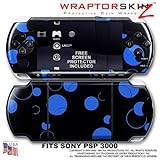 Lots of Dots Blue on Black WraptorSkinz Skin and Screen Protector Kit fits  ....