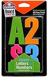 Elmer's Project Popperz Repositionable Bright Paper Letters and Numbers, 300+ Glue and Stick Pieces, 2.5 Inch, Brights (E3068)