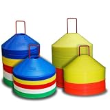 World Sport Disc Cone Sets (50 or 100 Multi Color / 50 or 100 Half Orange Half Yellow)
