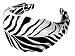 L. Erickson USA Scarf Headband - Exotic Zebra 100% Silk Print