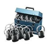 Hamilton Electronics SC-7V Automatic Stereo/Mono Switching Headphones w/ Volume Control Lab Pack - 24 Headphones