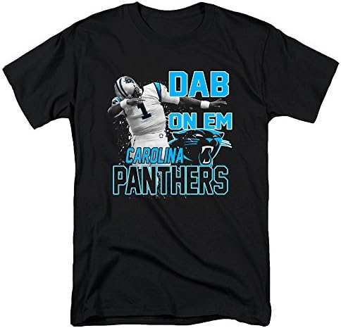 Famous Panda Carolina Panthers Cam Dab On EM Men's T Shirt (3XL, Black)