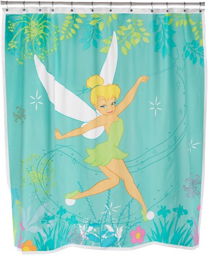 Tinkerbell Vinyl Shower Curtain Tinkerbell Vinyl Shower Curtain