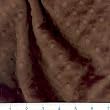 60 Wide Minky Cuddle Dimple Dot Chocolate Brown Fabric By The Yard