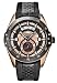 Kenneth Cole Retrograde Date Black Leather Mens Watch KC1487