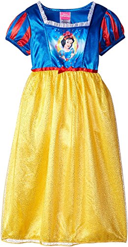 Disney Big Girls' Snow White Fantasy Nightgown, Yellow, 8