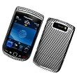 BlackBerry Torch 9800 (AT&T) Snap On Protector Hard Case "Carbon Fiber Check" Design