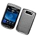 BlackBerry Torch 9800 (AT&T) Snap On Protector Hard Case "Carbon Fiber Check" Design