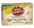 Orville Redenbacher's Gourmet Microwavable Popcorn, Naturals, Buttery, Salt and Cracked Pepper, 4-Count Mini Bags (Pack of 12)