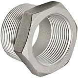 Stainless Steel 316 Cast Pipe Fitting, Hex Bushing, Class 150, 1/2" NPT Male X 1/4" NPT Female