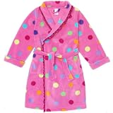 polka-dot fleece robe