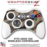 Camouflage Brown Skin by WraptorSkinz TM fits XBOX 360 Wireless Controller (CONTROLLER NOT INCLUDED)