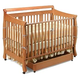 Stork Craft Heather Stages 4-in-1 Crib with Trundle Stages