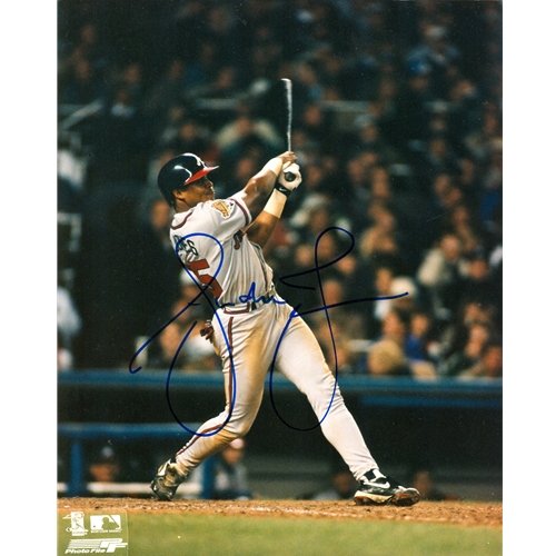 Andruw Jones Autographed Atlanta Braves (1995 World Series) 8x10 Photo