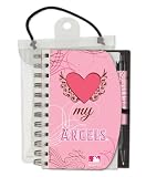 Los Angeles Angels of Anaheim Deluxe Hardcover Pink Notebook w/ Pen Set "I Love My Angels" - 4x6