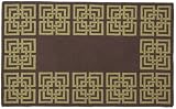 Trina Turk for Peking Handicraft Shanghai Links 27 by 40 Inch Hook Rug, Green Trina Turk for Peking Handicraft Shanghai Links 27 by 40 Inch Hook Rug, Green