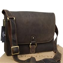 Visconti Brown Messenger Bag / Briefcase for the Office 18797
