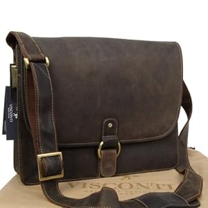 Visconti Brown Messenger Bag / Briefcase for the Office 18797