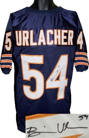 Brian Urlacher Signed Chicago Bears Navy Prostyle Jersey- JSA Hologram