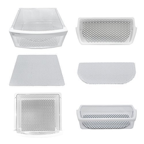 Fridge Coaster Fridge Pack, Set of 6, Grey