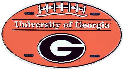 (6x12) University of Georgia Bulldogs Football Oval NCAA Tin License Plate