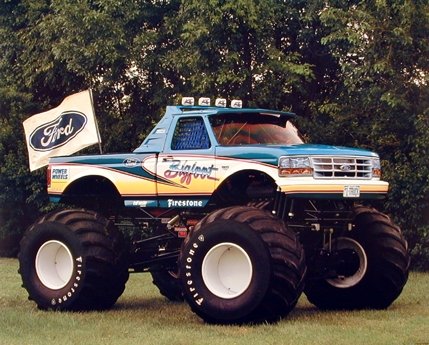 1993 Ford Bigfoot Monster Racing Truck Wall Decor Art Print Poster (16x20)