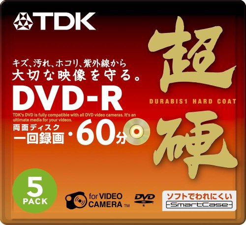 TDK 8cmDVD-R 60分記録 超硬 スマートケース入り 5枚パック DR60HCUV5A