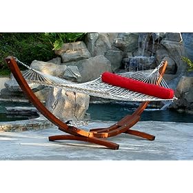 Red Star Traders OP-WH01BR Big Daddy Cypress Wood Hammock Set with Sunbrella Pillow by 