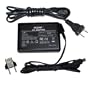 HQRP Replacement AC Adapter / Charger for JVC Everio GZ-MG20U / GZMG20U Camcorder with USA Cord & Euro Plug Adapter