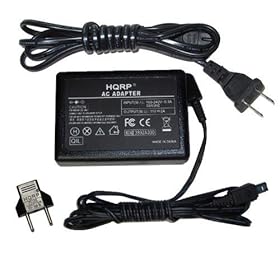 HQRP Replacement AC Adapter / Charger for JVC GZ-MS120AUS, GZ-MS120B, GZ-MS120BUS, GZ-MS120R, GZ-MS120BU Camcorder with USA Cord & Euro Plug Adapter