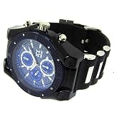 Best Buy Men’s black & blue Iced out bling bling hip hop watch big heavy large mans urban fashion designer