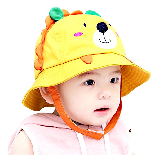 Lean In Little Lion Baby Sun Hat Outdoors Hat with Chin Strap, Breathable 50+ UPF - 2016 best gift in USA