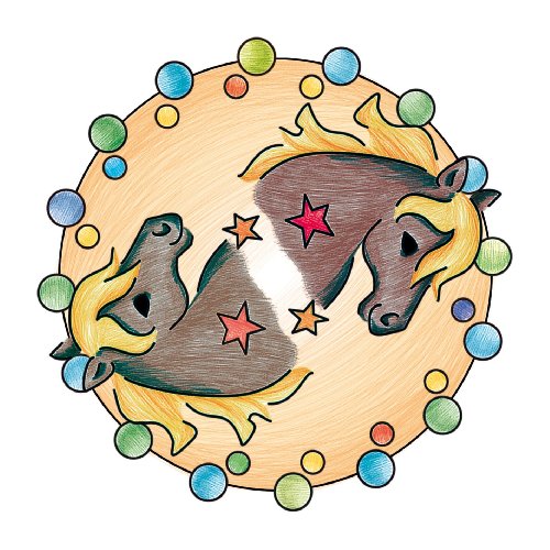 Imagen 3 de Ravensburger 29986  - caballos (los caballos) Mini Mandala Designer ® [importado de Alemania]