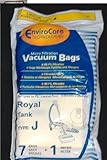 Royal Tank Type J Vacuum Bags Microfiltration with Closure - 7 Pack + 1 Filter
