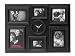 PT Photo Frame and Clock Collage 7 in 1 Black