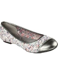 Shoes: SKECHERS Womens Juliet - Cupid Pewter Flat 8 B (M) - SKECHERS USA Inc